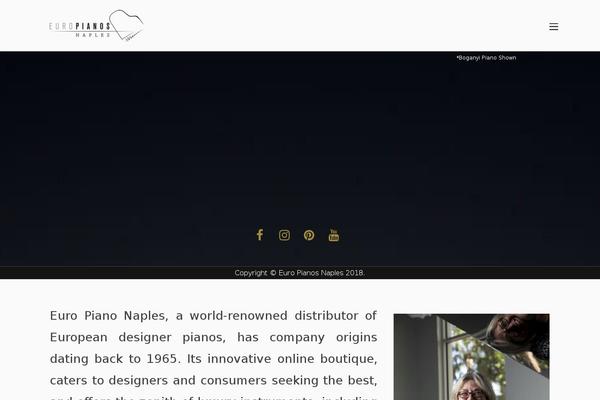 Piano theme site design template sample