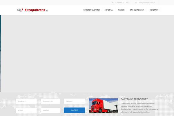 Transport theme site design template sample