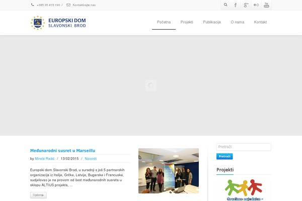 Eu theme site design template sample