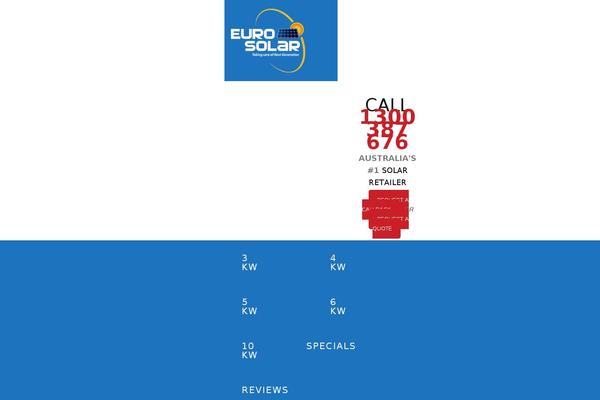 eurosolar.com.au site used Construction Landing Page
