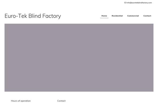 eurotekblindfactory.com site used BeTheme