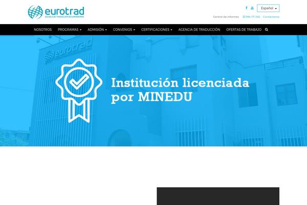 eurotrad.edu.pe site used Eurotradideas