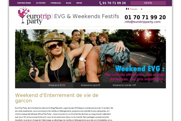 eurotripparty.com site used Lorem