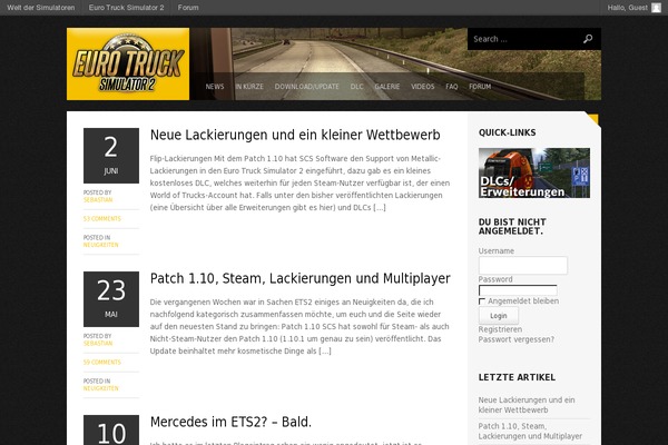 eurotrucksimulator2.de site used Tortuga