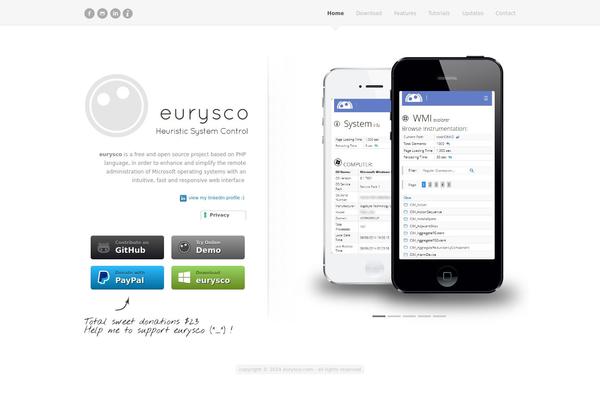 eurysco.com site used FluidApp