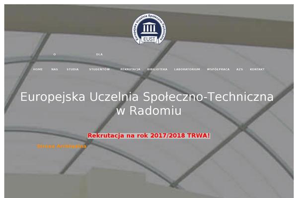 eust.pl site used SKT Hotel Lite