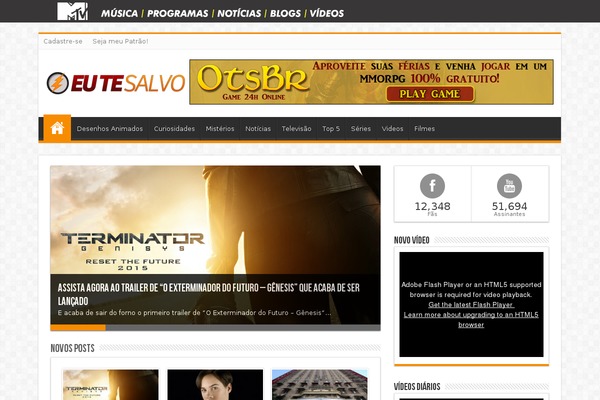 Revolution theme site design template sample