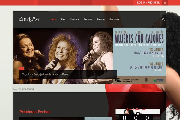 evaayllon.com.pe site used Shuffle