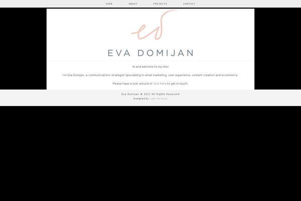 evadomijan.com site used Sereintheme