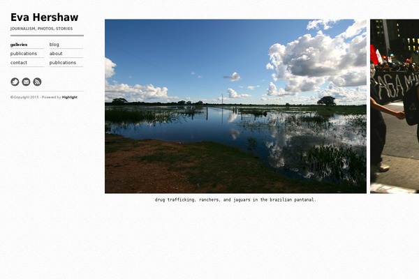 Highlight theme site design template sample