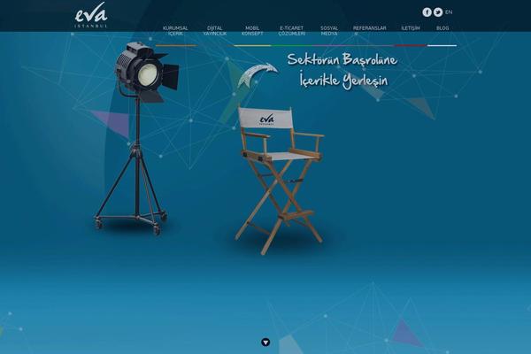 Eva theme site design template sample