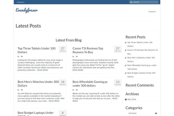 Virtue theme site design template sample