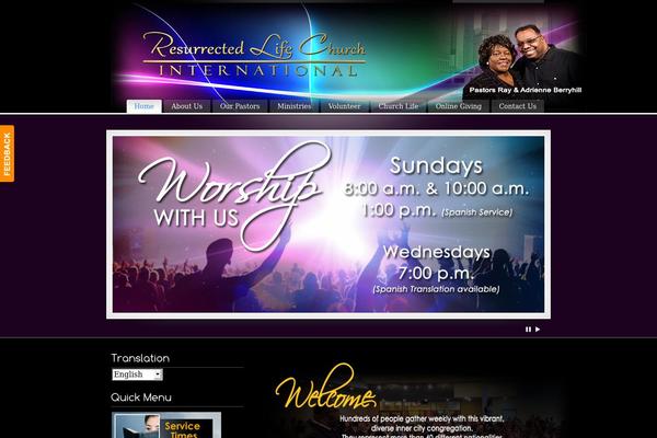 PureVISION theme site design template sample