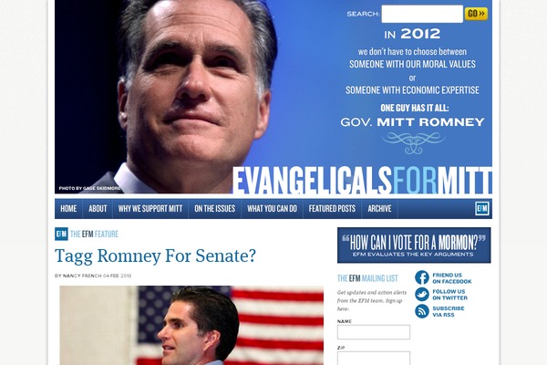 evangelicalsformitt.org site used Efm