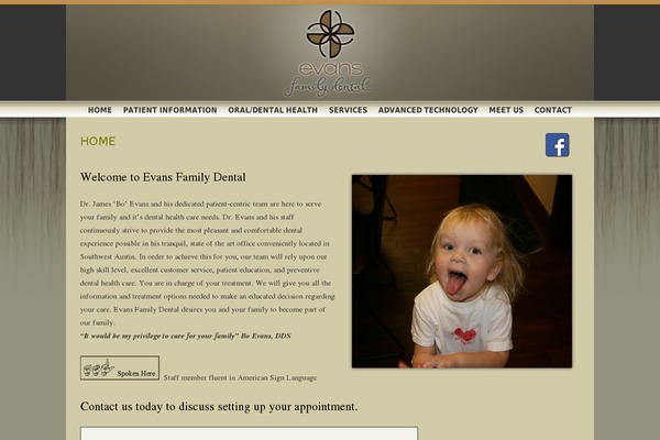 evansfamilydental.com site used Evans