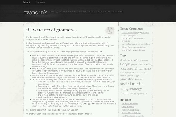 Grunge theme site design template sample