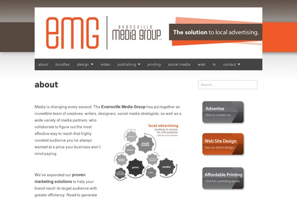 Gridiculous theme site design template sample