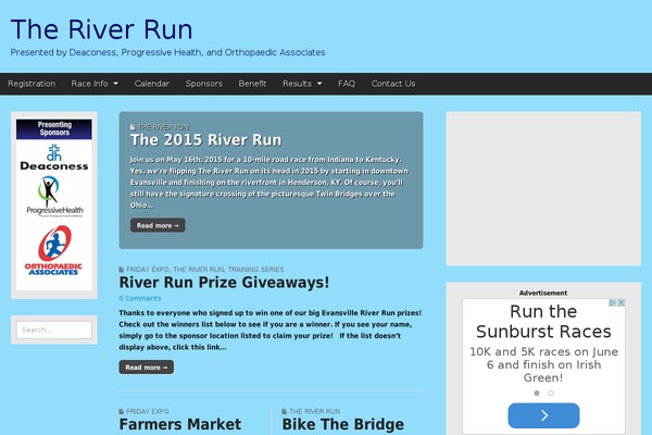 evansvilleriverrun.com site used Magazine Premium