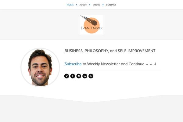 evantarver.com site used Zarja