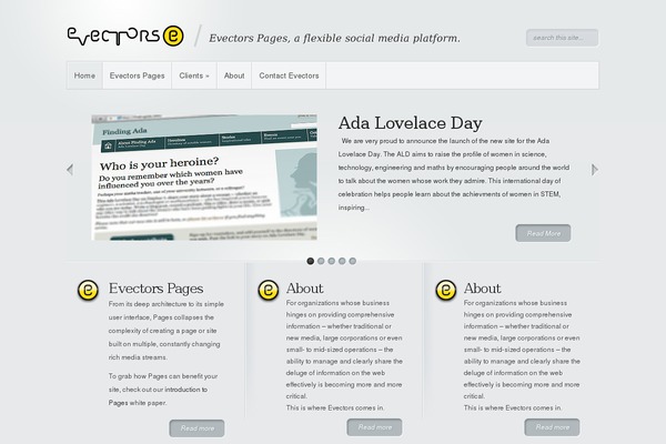 Minimal theme site design template sample