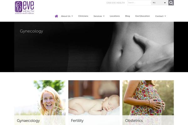 Eve theme site design template sample
