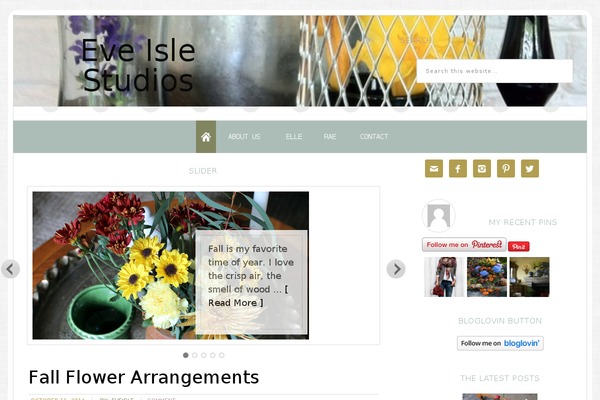 eveislestudios.com site used Modern Blogger Pro