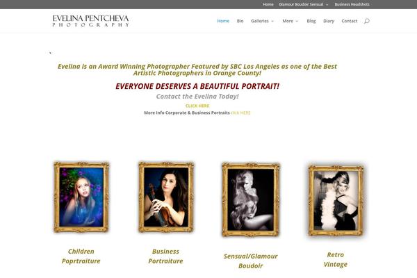 Divi theme site design template sample