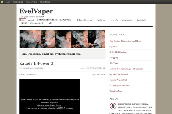 evelvaper.com site used Vigilance