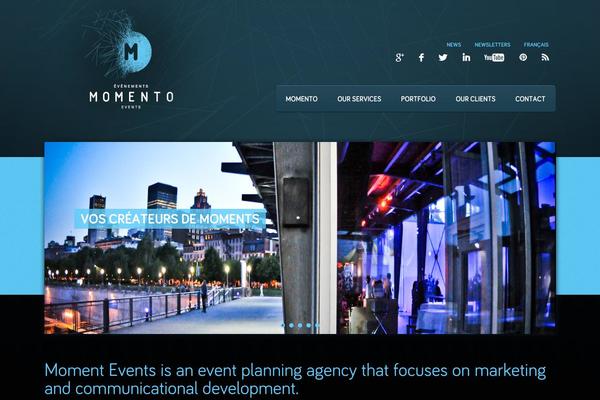 evenementsmomento.com site used WP MarketingStrap