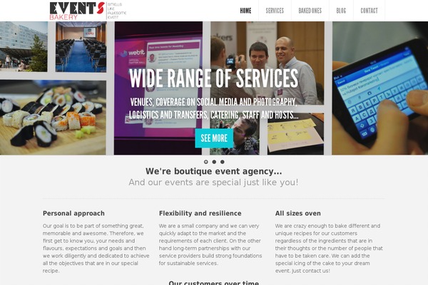 Feather theme site design template sample