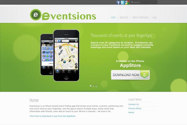 Inspire theme site design template sample