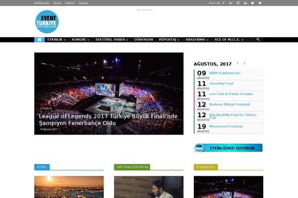 eventturkiye.com site used Newsup