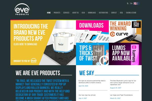 eveproducts.com site used Eve