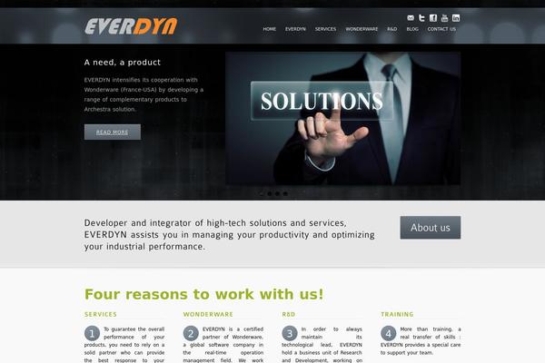 inFocus theme site design template sample