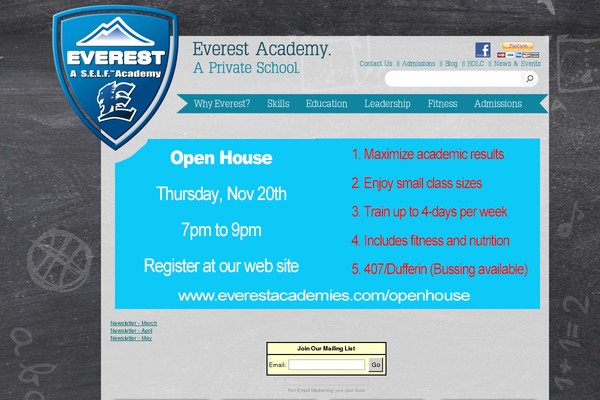 Everest theme site design template sample