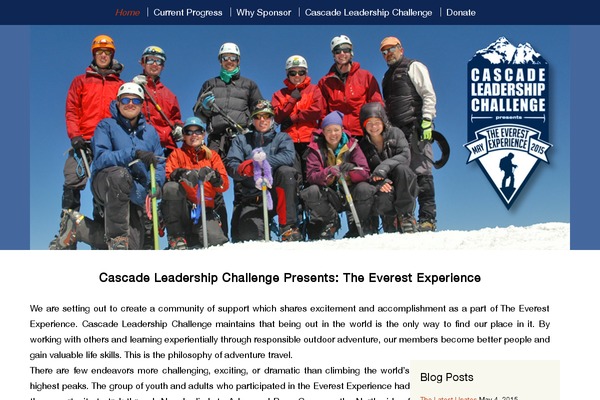 Cascade theme site design template sample