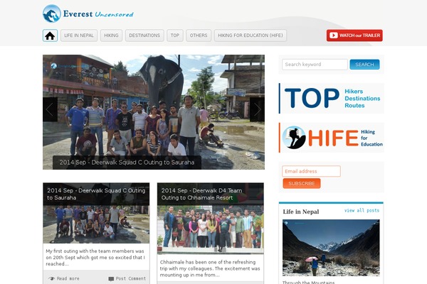 Site using WP Infinite Scrolling plugin