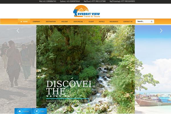 Everest theme site design template sample