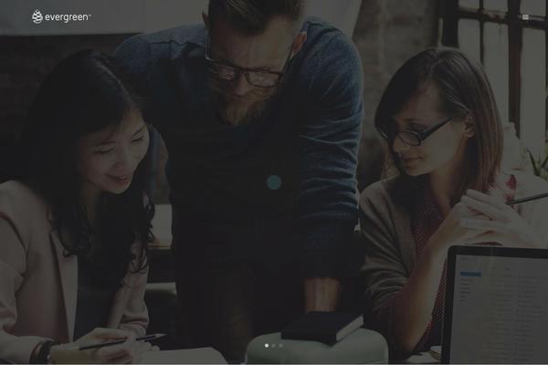 Evergreen theme site design template sample