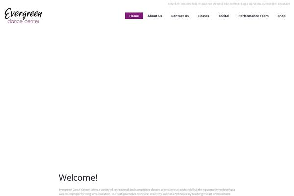 evergreendancecenter.com site used Dance-studio