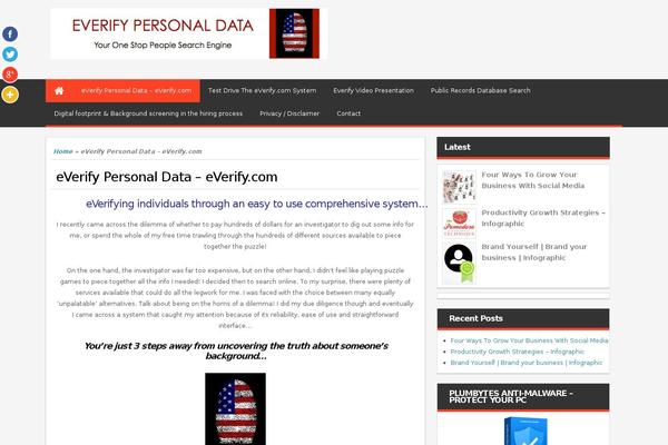 Magazine Style theme site design template sample