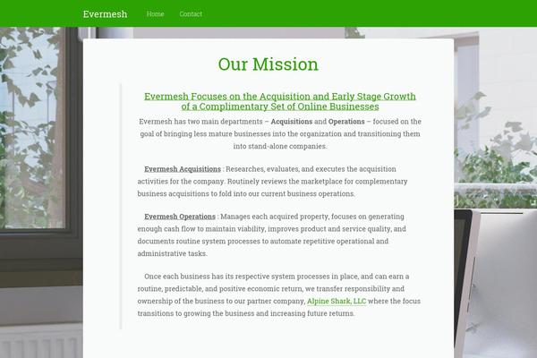 evermesh.com site used Esperanza Lite