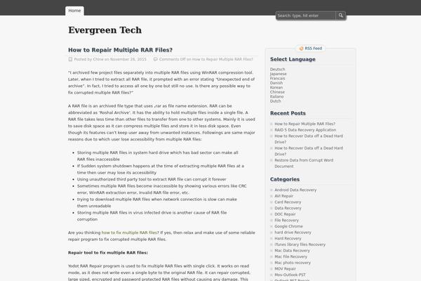 zBench theme site design template sample