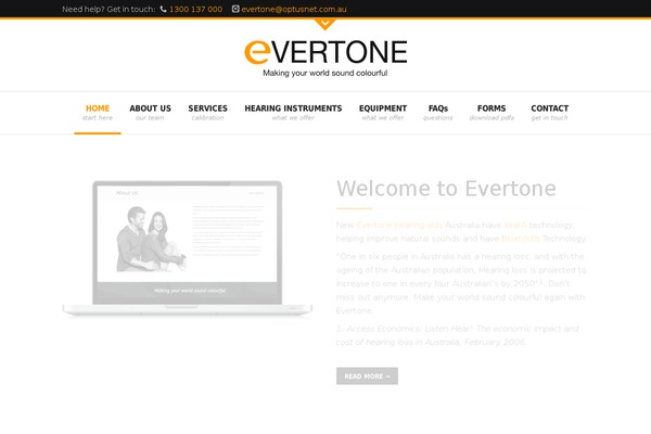 Aria theme site design template sample