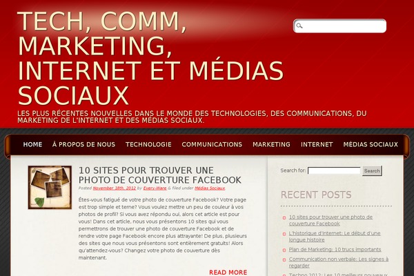 every-ware.fr site used Frantic