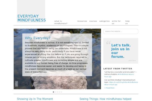 Mindfulness theme site design template sample