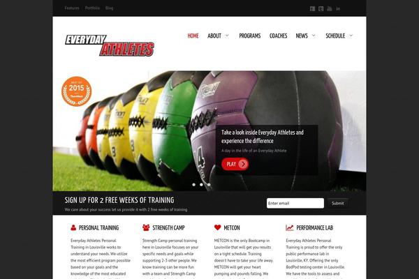 Balance theme site design template sample