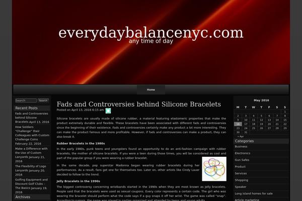 raindrops theme site design template sample