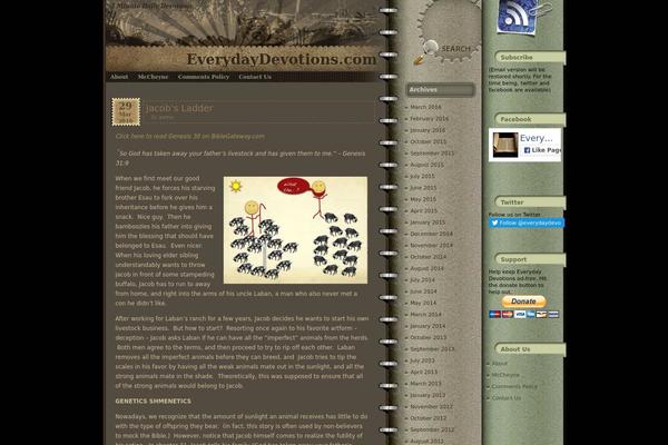 everydaydevotions.com site used Grunge-style