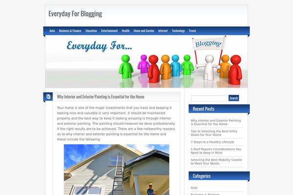 BlogoLife theme site design template sample